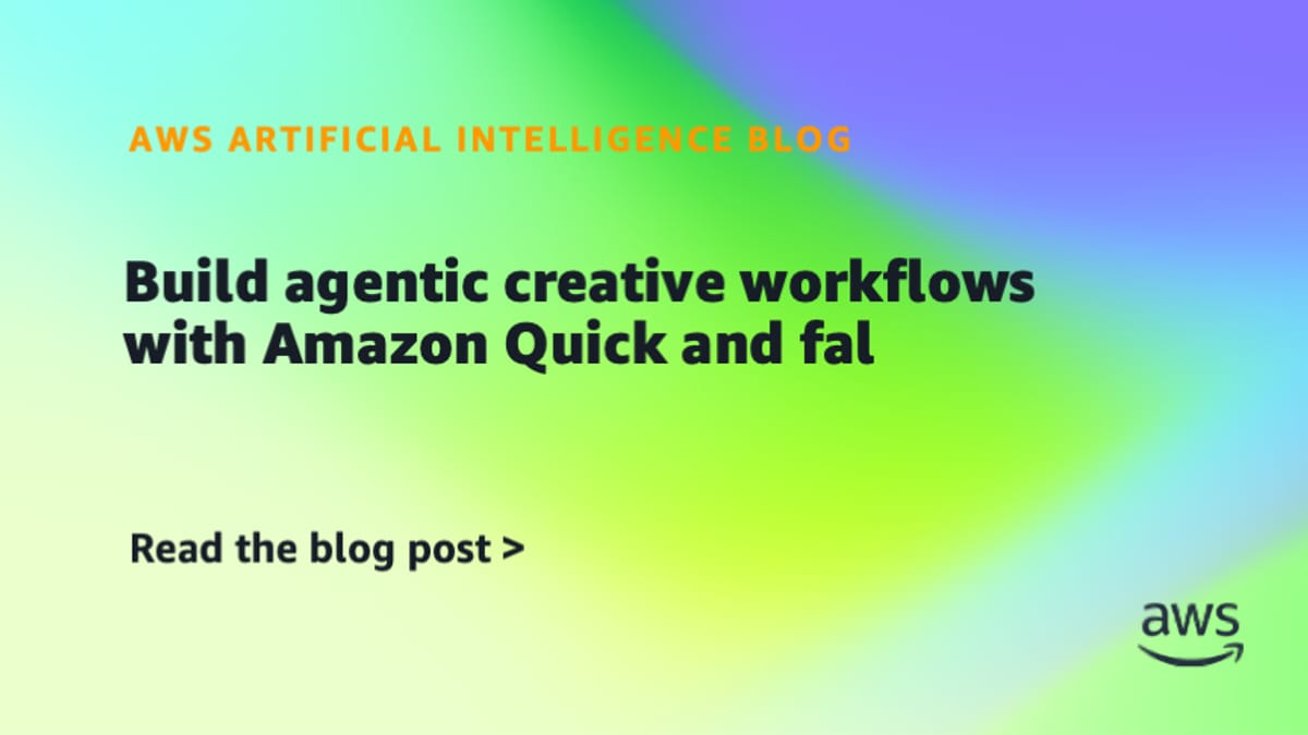 AWS publishes agentic creative workflows with fal
