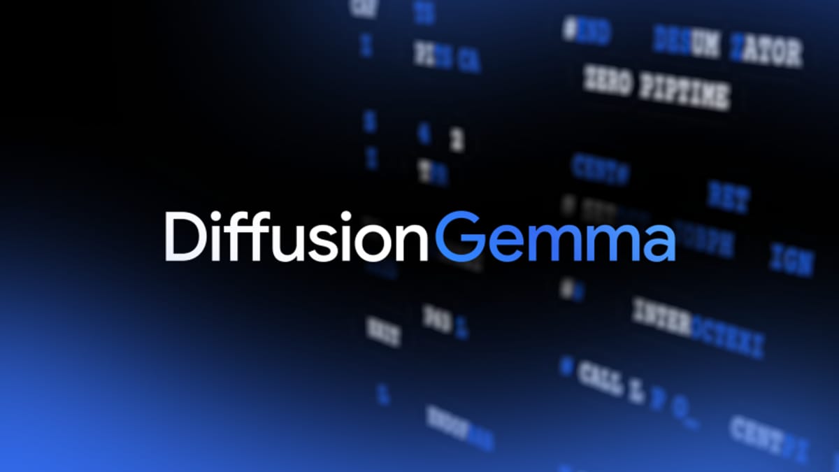 DiffusionGemma: 4x faster open text model