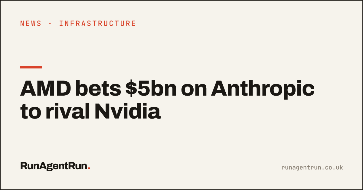 AMD bets $5bn on Anthropic to rival Nvidia