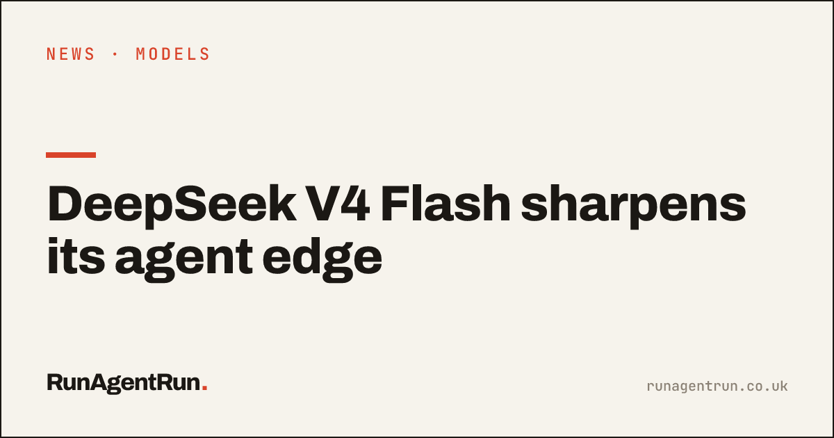 DeepSeek V4 Flash sharpens its agent edge