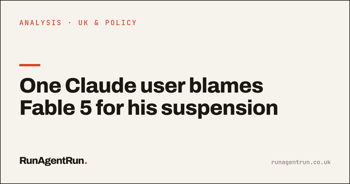One Claude user blames Fable 5 for his suspension