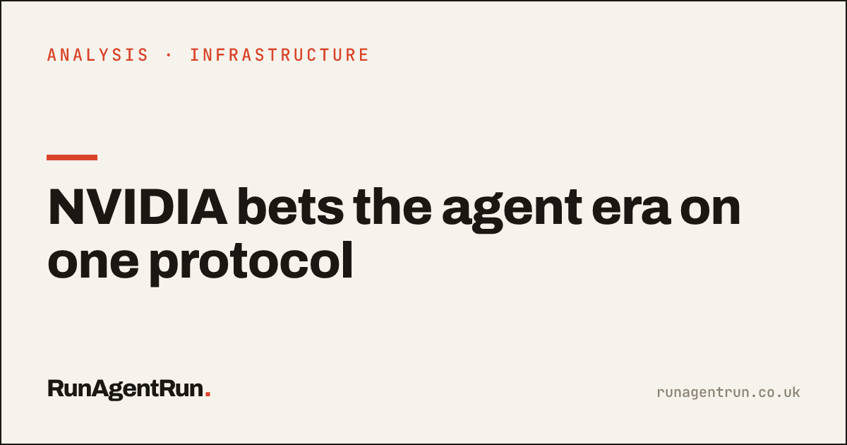 NVIDIA bets the agent era on one protocol