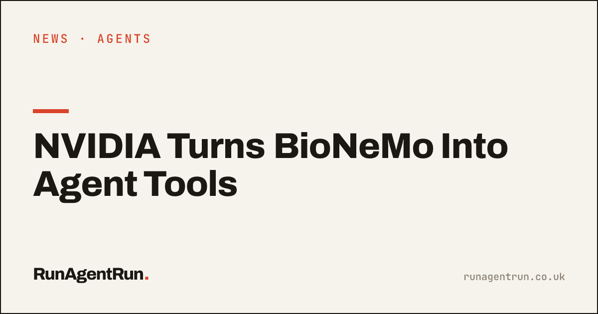 NVIDIA Turns BioNeMo Into Agent Tools