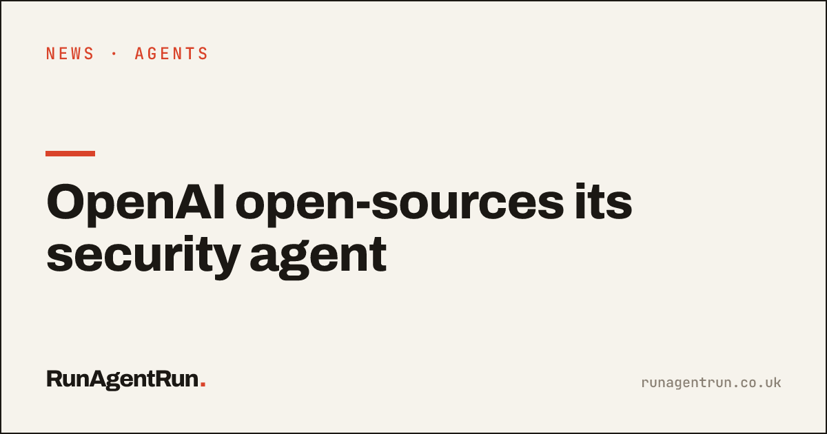 OpenAI open-sources its security agent