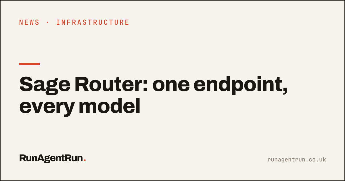 Sage Router: one endpoint, every model
