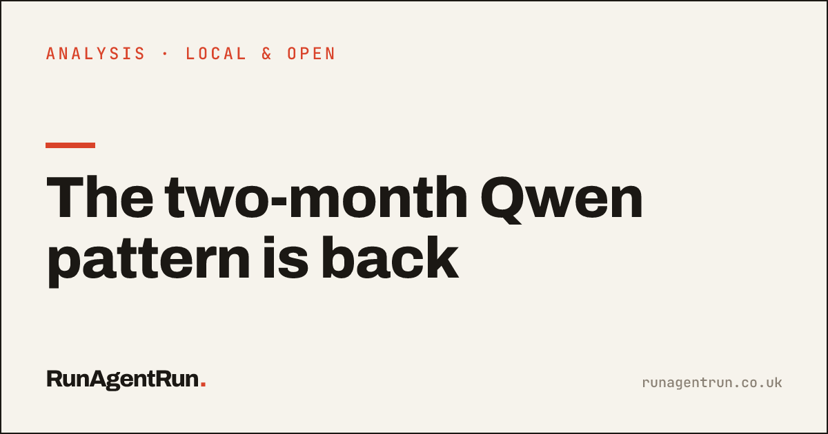 The two-month Qwen pattern is back