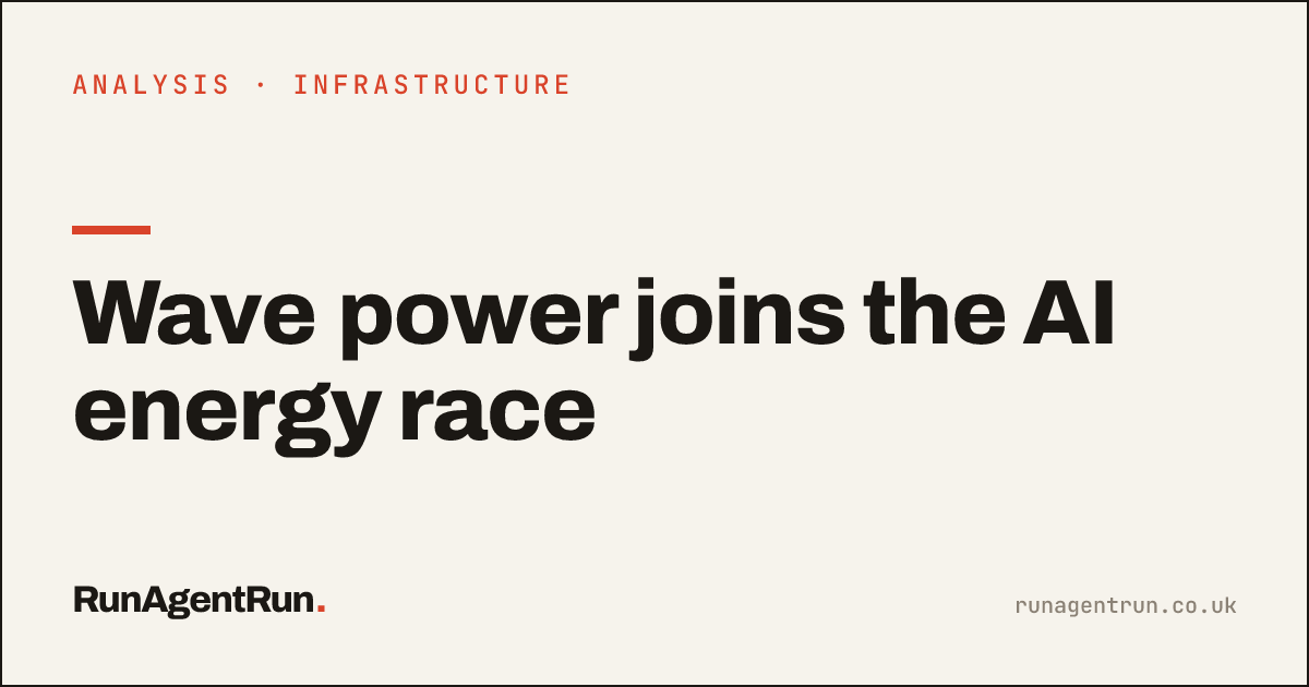 Wave power joins the AI energy race